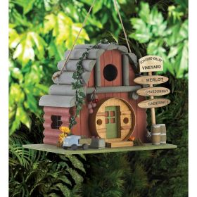 VINTAGE WINERY BIRDHOUSE