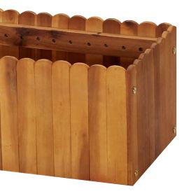 vidaXL Garden Raised Bed 78.7"x11.8"x9.8" Solid Acacia Wood