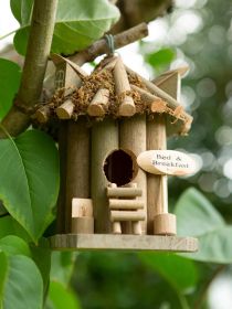 Charming Bed & Breakfast Birdhouse for Your Garden Retreat