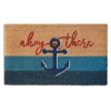 Nautical Welcome Mat - Ahoy There Design