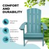 Adirondack Chairs Weather Resistant Plastic Fire Pit Chairs Adorondic Plastic Outdoor Chairs Suitable for All Outdoor Areas Seating