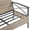 Patio Furniture, Outdoor Furniture, Seasonal PE Wicker Furniture, 4 Set Wicker Furniture With Black Metal Table