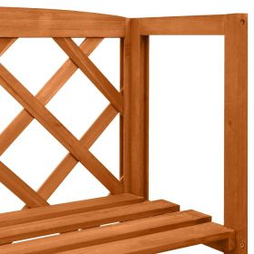 vidaXL Trellis with Shelves 21.7"x11.8"x55.1" Solid Fir Wood