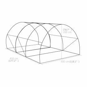 vidaXL Greenhouse145.3 ft² 177.2"x118.1"x78.7"