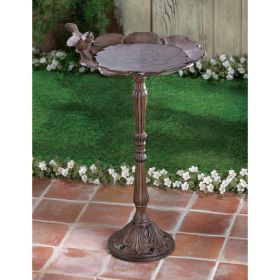 Rustic Iron Birdbath