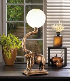 Trumpeting Elephant Globe Lamp