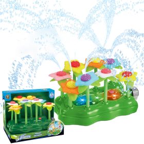 Sprinkler Outdoor Water Spray Toy Garden Water Toys Summer Yard Cartoon Splash Sprinkler Baby Bath Toy For Kids (Option: Light Spray Small Flower)