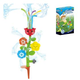 Sprinkler Outdoor Water Spray Toy Garden Water Toys Summer Yard Cartoon Splash Sprinkler Baby Bath Toy For Kids (Option: Water Spray Flower)