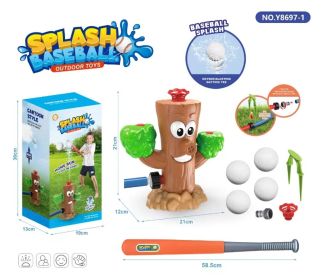 Sprinkler Outdoor Water Spray Toy Garden Water Toys Summer Yard Cartoon Splash Sprinkler Baby Bath Toy For Kids (Option: Stump Baseball Set)