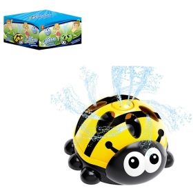 Sprinkler Outdoor Water Spray Toy Garden Water Toys Summer Yard Cartoon Splash Sprinkler Baby Bath Toy For Kids (Option: Yellow Beetle)